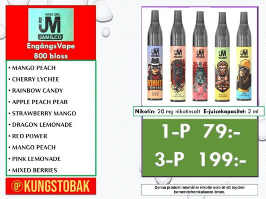JAMILCO ENGÅNGSVAPE